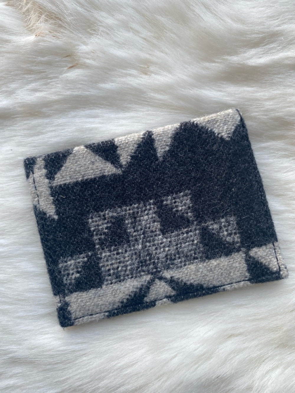 Pendleton Black Embossed Leather Cardholder